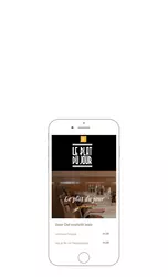 Wordpress-Webseite eines Hamburger Restaurants mobile Version