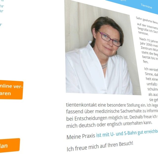 Medizin: Dr. Ute Gerhardt Webdesign Referenzen